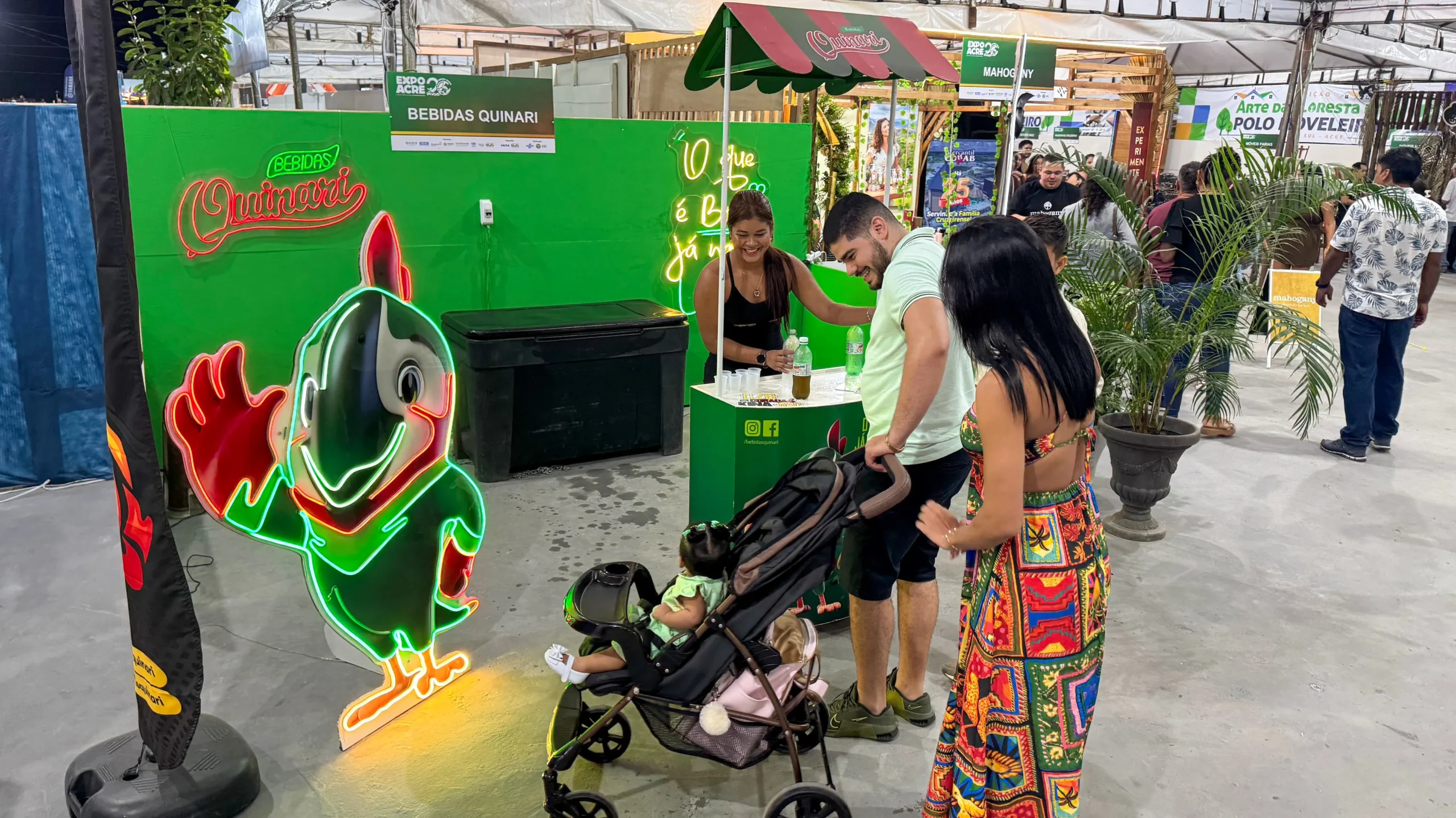 Bebidas Quinari marca presença na 20ª ExpoAcre Juruá com degustação dos produtos zero açúcar
